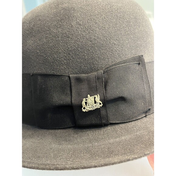 Vtg JOHN B. STETSON Black 3x Beaver STETSONIAN HAT Fedora Men’s Sz 7 1/8 ~ IOB - Picture 3 of 16